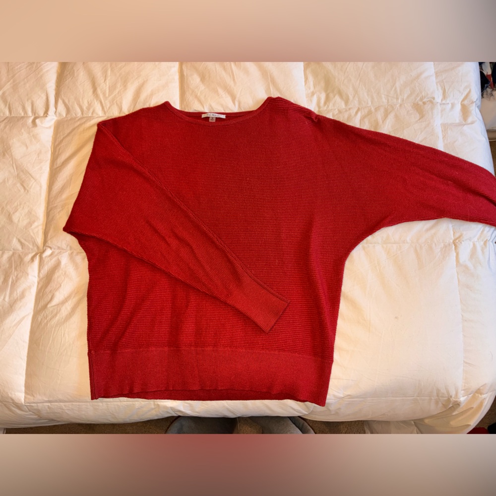 Cozy Red Crew Neck Sweater